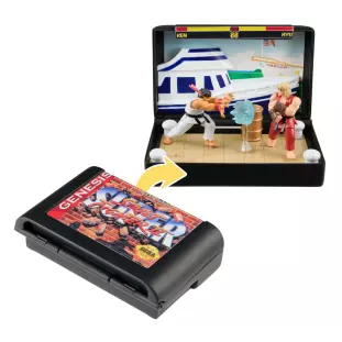 Memorabilia - Sega Genesis - Street Fighter II - Ken Stage Diorama