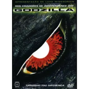 DVD - Godzilla (1998) - Matthew Broderick - Jean Reno - Hank Azaria - Roland Emmerich