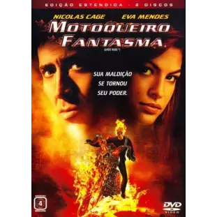DVD - Motoqueiro Fantasma - Edição Estendida - DUPLO (Nicolas Cage - Eva Mendes)
