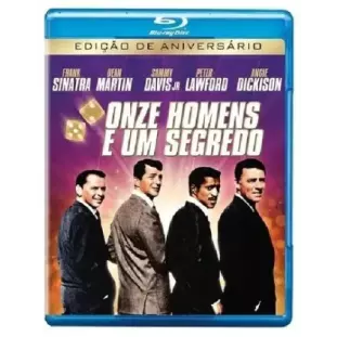 Blu-ray - Onze Homens e Um Segredo - Edição de 50º Aniversário (Frank Sinatra - Dean Martin - Sammy Davis Jr. - Peter Lawford - Angie Dickinson)