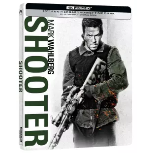 Blu-ray 4K Steelbook - O Atirador - Edição de 15º Aniversário (Mark Wahlberg - Antoine Fuqua) 