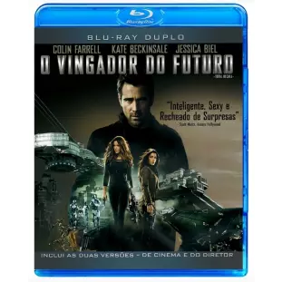 Blu-ray - O Vingador do Futuro (DUPLO) - Colin Farrell - Jessica Biel - Kate Beckinsale - Com as duas versões