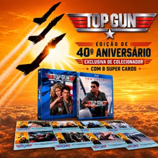 Blu-ray - Top Gun - Ases Indomáveis - Edição de 40º Aniversário (Exclusivo) - Tom Cruise