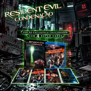 Blu-ray - Resident Evil - Condenação - Edição de Colecionador Limitada (Exclusivo)
