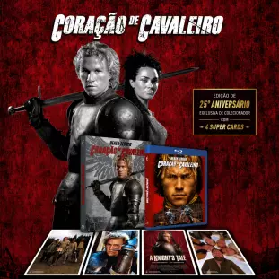 Blu-ray - Coração de Cavaleiro - Edição de Colecionador (Heath Ledger - Alan Tudyk) - Exclusivo