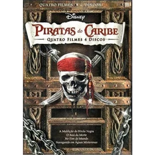 DVD - Piratas do Caribe - Quadrilogia Completa (Johnny Depp)