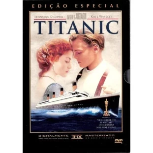 DVD - Titanic - Edição Especial (Duplo com luva) - Leonardo DiCaprio - Kate Winslet - James Cameron