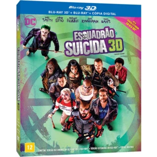 Blu-ray - Esquadrão Suicida - Edição de Colecionador com 2 Versões do Filme (Will Smith - Jared Leto - Margot Robbie - Viola Davis)