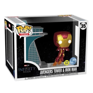 Funko Pop! Town - The Infinity Saga 35 - Torre dos Vingadores e o Homem de Ferro