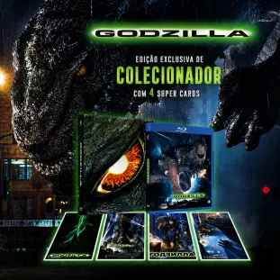 Blu-ray - Godzilla - Edição de Colecionador Limitada (Exclusivo) - Matthew Broderick - Jean Reno - Maria Pitillo - Roland Emmerich