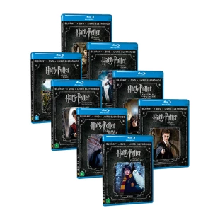 Blu-ray - Harry Potter - Coleção Completa (BD + DVD + Livro Eletrônico da cada filme)