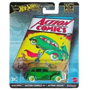 Hot Wheels Premium - Pop Culture HXD63 - Action Comics #1 - Action Sedan - Beline