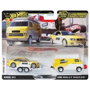 Hot Wheels Premium - Car Culture - Team Transport JFM93 - HW Rally Hauler - BMW M3