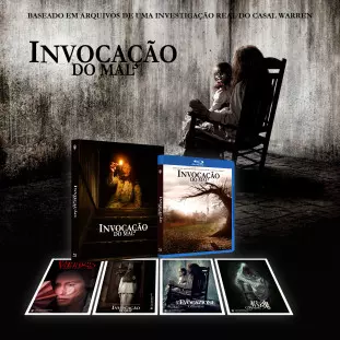 Blu-ray - Invocação do Mal - Edição de Colecionador (Vera Farmiga - Patrick Wilson - James Wan) - Exclusivo