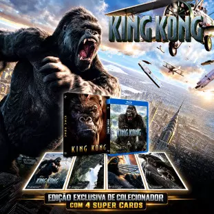 Blu-ray - King-Kong - Edição de Colecionador Limitada (Exclusivo) Peter Jackson - Naomi Watts - Jack Black