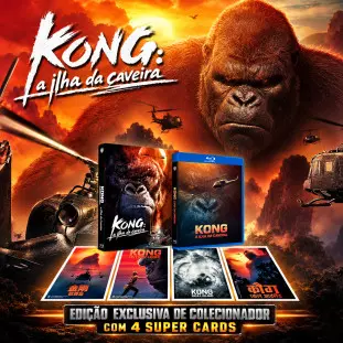 Blu-ray - Kong - A Ilha da Caveira - Edição de Colecionador Limitada (Samuel L. Jackson - John Goodman) - Exclusivo