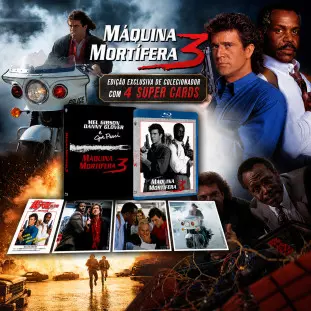 Blu-ray - Máquina Mortífera 3 - Edição de Colecionador (Exclusivo) - Mel Gibson - Danny Glover - Rene Russo - Richard Donner