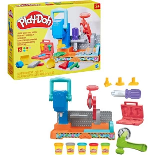 Mesa de Ferramentas - Massa de Molelar Play-Doh 