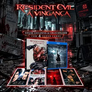 Blu-ray - Resident Evil - A Vingança - Edição de Colecionador Limitada (Exclusivo)