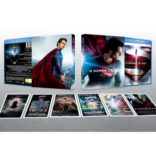 Blu-ray + DVD - O Homem de Aço - Edição de Colecionador Limitada (DUPLO) - Exclusivo