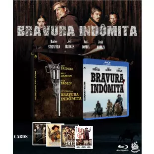 Blu-ray - Bravura Indômita (2010) - Edição de Colecionador (Exclusivo) - Jeff Bridges - Josh Brolin - Matt Damon - Joel Coen - Ethan Coen
