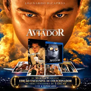 Blu-ray - O Aviador - Edição de Colecionador Limitada (Leonardo DiCaprio - Cate Blanchett - Kate Beckinsale - Martin Scorsese) - Exclusivo