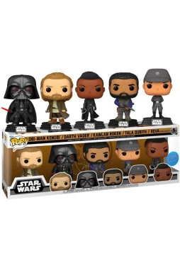 Funko - Star Wars - OBI-Wan Kenobi, Darth Vader, Kawlan Roken, Tala Durith e Reva (Exclusive Wal-Mart)
