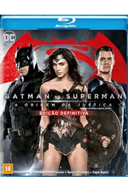 Blu-ray - Batman Vs Superman - A Origem da Justiça - Edição Definitiva (Duplo) - Zack Snyder - Ben Affleck - Henry Cavill - Gal Gadot - Kevin Costner