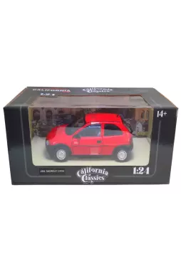 Miniatura - Chevrolet Corsa Vermelho 1994 - Escala 1/24 - California Classics (California Toys)
