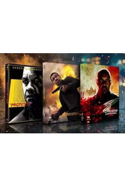 Blu-ray - O Protetor - Coleção Completa (Exclusivo) - 3 Filmes - Denzel Washington