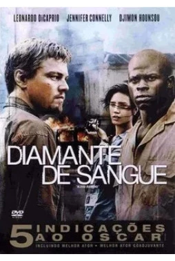 DVD - Diamante de Sangue - Edição de Colecionador com Luva (Leonardo Di Caprio - Jennifer Connelly - Djimon Hounsou)
