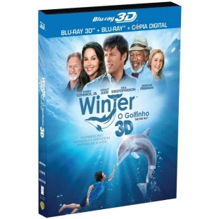 Blu-ray - Winter - O Golfinho 3D + 2D - Edição com luva (Morgan Freeman - Ashley Judd)