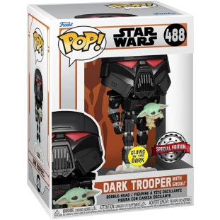 Funko Star Wars 488 - Dark Trooper com Grogu