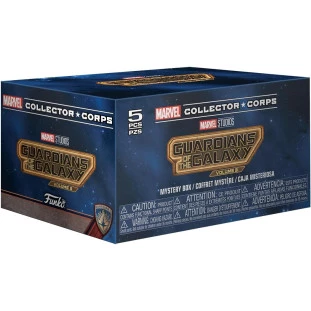Funko Marvel Collector Corp - Guardiões da Galáxia - Volume 3 (2 Funkos + Camiseta + Botton + Adesivo)