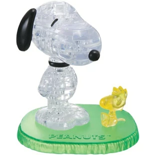 Quebra-cabeça - Cristal 3D BePuzzled - Snoopy e Woodstock