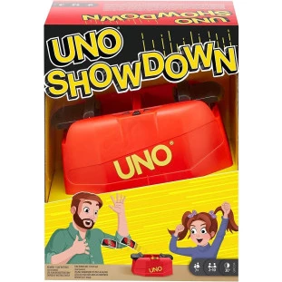 UNO Showdown - Jogo de Tabuleiro com 112 Cartas e um Atirador de Cartas