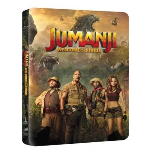 Blu-ray - Jumanji - Coleção com 2 filmes- Edição Especial Limitada (Steelbook)- Jack Black - Robin Williams - Kirsten Dunst)