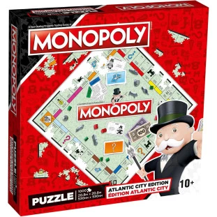 Quebra-cabeça - Monopoly Atrantic City Edition 1000 peças