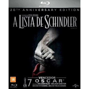 Blu-ray - A Lista de Schindler - Edição de 20º Aniversário (Steven Spielberg) - DUPLO com livreto