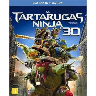 Blu-ray - As Tartarugas Ninjas (3D + 2D) - Com luva metalizada