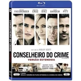 Blu-ray - Conselheiro do Crime (DUPLO - Duas Versões) - Brad Pitt - Cameron Diaz - Penélope Cruz - Ridley Scott