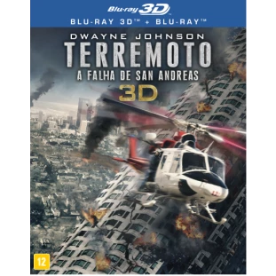 Blu-ray - Terremoto - A Falha de San Andreas (3D + 2D) - Com luva lenticular (Dwayne Johnson)