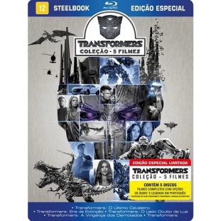 Blu-ray - Transformers - Coleção com 5 Filmes (Steelbook)