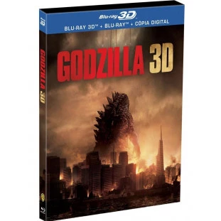 Blu-ray - Godzilla (2014) (3D + 2D) - Edição com Luva