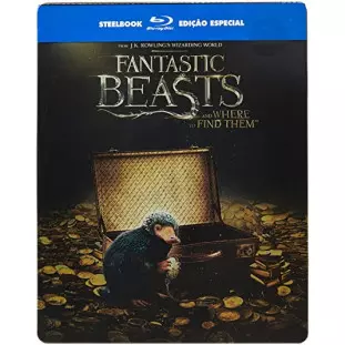 Blu-ray - Animais Fantásticos e Ondem Habitam - Edição Especial (Steelbook)