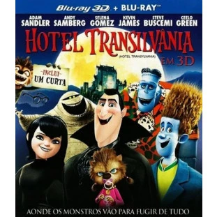 Blu-ray - Hotel Transilvânia (3D + 2D) - Com luva (Adam Sandler)