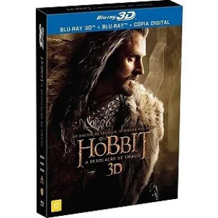 Blu-ray - O Hobbit - A Desolação de Smaug  (Luva Lenticular - 4 discos + Mapa da Montanha Solitária) 