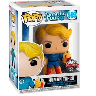 Funko Pop! Marvel - Quarteto Fantástico 569 - Tocha Humana