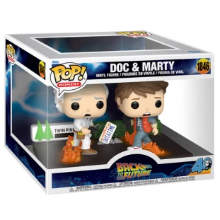 Funko Pop! Moment - De Volta Para o Futuro 1846 - Doc & Marty