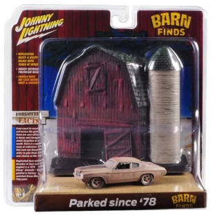 Johnny Lightning - Barn Finds - Dusty Hidden Rarities - Parked Since 78 - Chevy 1970 Chevelle SS